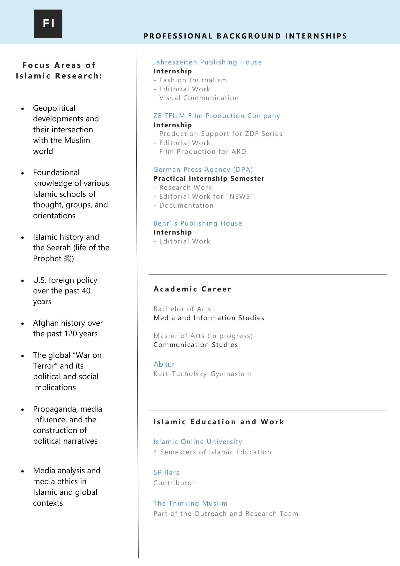CV Page 3